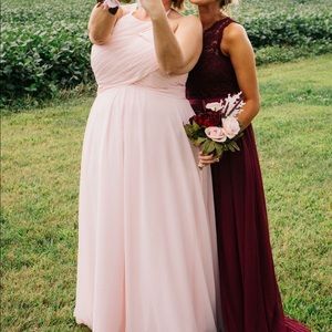 Purple bridesmaid dress David’s bridal